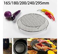 Grille de Barbecue ronde en acier inoxydable, avec pieds, grille de four en fil métallique, grille de refroidissement, support de cuisson pour le Camping et la randonnée