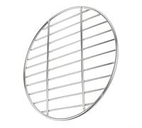 Grille de barbecue ronde en acier inoxydable - Grille de cuisson circulaire en maille filet de rechange pour barbecue d'extérieur - Grille de barbecue robuste pour camping pique-nique - Grille de