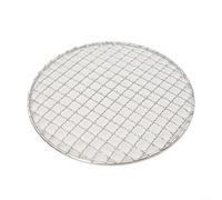 Grille de barbecue ronde en acier inoxydable pour feu de camp, four et rôtissage intérieur avec maille uniforme et rigidité structurelle (20 cm)