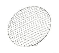 Grille de barbecue ronde en maille d'acier inoxydable de 27 cm, répartition uniforme de la chaleur, pour barbecue électrique au charbon de bois, accessoire de cuisine réutilisable pour le camping, les