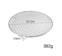 Grille de Barbecue Ronde pour en Acier Inoxydable 30cm Antiadhésive(32cm) | Acier inoxydable , maille fine anti-chute, soudure pour argon lisse, 30cm pour idéal barbecue