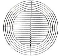 Cook'in garden – Grille ronde recoupable acier chromé – Résistante aux flammes – Ø 55/37 cm