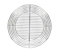 Cook'in garden – Grille ronde recoupable acier chromé – Résistante aux flammes – Ø 55/37 cm