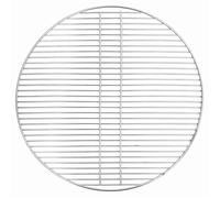 Grille de barbecue ronde - vidaXL - 60x60 cm - Argenté - Acier inoxydable - Moderne - Facile à nettoyer