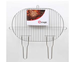 Grille de barbecue simple ovale 50,5 x 33 cm SoMagic
