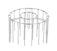 Grille de barbecue verticale en acier inoxydable 304 - Support à brochettes à brochettes à 24/48 broches, universel pour friteuse à air et four, outil de barbecue de cuisine (grille de grill, 24