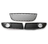 grille de boîtier antibrouillard Grilles de radiateur pour avant pour VW pour Polo GTI 2006, 2007, 2008, 2009 pour MK4 9N3(3PCS)