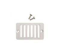 Grille de bonde de fond de piscine rectangulaire + vis - Blanc - SP1019BA