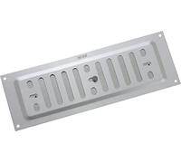 Grille de bouche d'aération réglable en aluminium MAP 229 x 76 mm, brique unique à glissière Hit & Miss (228 mm x 76 mm), SAA (Argent)