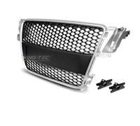 Grille de calandre Audi A5 07-11 look RS argent noir