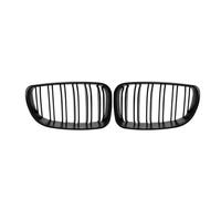 Grille de calandre avant 2x Calandres Pare-chocs Doubles Noir Mat Pour BMW Série 1 E81 E82 E87 E88 2007-2011 Calandres Avant Noires Brillantes Style Course M(Noir mat)