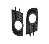 Grille de calandre avant Cadre de phare antibrouillard avec anneau noir/chrome, accessoire auto pour Tiguan 2012-2018, coque de phare antibrouillard avant Grilles de radiateur de voiture(Black)