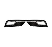 Grille de calandre avant en nid d'abeille pour phare antibrouillard, Compatible pour Audi A4 B8.5 2013-2016, calandre inférieure de pare-chocs avant style RS4(B-Chrome)