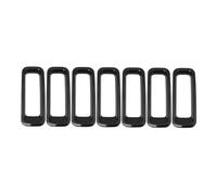 Grille de calandre avant Grilles De Calandre Avant Voiture Course Pour Jeep Pour Patriot 2011 2012 2013 2014 2015 2016 Décoration Et Autocollants Inclus grille de four(Chrome Light Cover)