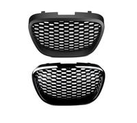 Grille de calandre Avant Noir Brillant Pour Seat Leon MK2 1P Altea Toledo Mk3 2004-2009 Calandre Avant En Nid D'abeille Noire Brillante/mate Sans Badge(Glossy Black)