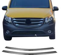 Grille de calandre Barre de calandre pour Mercedes Vito W447 2014-2025 Foncé 2x