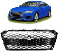 Grille de calandre design nid d'abeille noir brillant convient pour Audi A5 F5 pas de S5 RS5