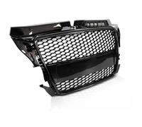 Grille de calandre en ABS pour Audi A3 8P de 2008 a 2012 Look Sport Noir brillant-38601527