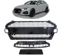 Grille de calandre en nid d'abeille Noir brillant pour Audi A4 B9 Facelift à partir de 2019 pas RS4