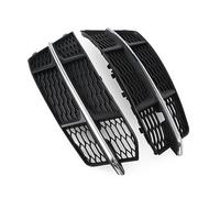Grille de calandre inférieure de Pare-Chocs Avant Noire pour feu antibrouillard chromé 4G0807681AN 4G0807682AN pour Audi A6 C7 SLine 2014-2018