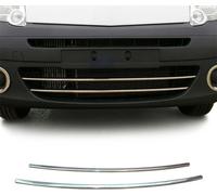 Grille de calandre Moulures de calandre pour Renault Kangoo 2008-2020 Chrome Argent 2x
