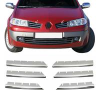 Grille de calandre Moulures de calandre pour Renault Megane 2002-2006 chrome argent 6x
