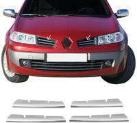 Grille de calandre Moulures de calandre pour Renault Megane 2006-2010 Chrome Argent 4x