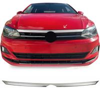 Grille de calandre Moulures de calandre pour VW Polo 2017-2021 supérieure en acier inoxydable d'argent