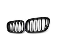Grille De Calandre Noire Brillante À Double Lamelle Pour Bmw,Style Rein Avant,Accessoires De Voiture,X5,E53,Pre-Lci,1999,2000,2001,2002,2003,2 Pièces - Type All Black