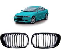 Grille de calandre Performance noir mat pour BMW E46 Coupe Cabrio Facelift à partir de 2003