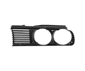 Grille de calandre pourtour de phare gauche pour BMW Série 3 E30 phase 1 et 2 (12/1981-02/1994) - côté conducteur