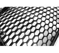 Grille de calandre Sport avec support de plaque d'immatriculation pour Audi A3 8V 12-16 avec cadre chromé