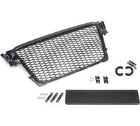 Grille de calandre Sport en nid d'abeille Grille d'aération pour Audi A4 B8 07-12 Noir brillant