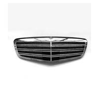 Grille de calandre voiture Pour Benz Classe S W221 Pour AMG 2009-2012 Cache Garnitures De Capot Calandre Avant De Type Racing Grilles avant en maille(Silver grille)
