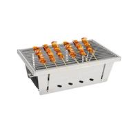 Grille de camping - Petite grille à charbon pour barbecue pliable, brasier portable sans fumée | Grille de brasier résistante avec sac de transport, ensemble de cuisine de camping pour pic
