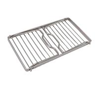 Grille de camping pliante en acier inoxydable, grille de feu de camp à hauteur réglable, grilles de cuisson plus épaisses avec fonction de drainage, grille de randonnée portable
