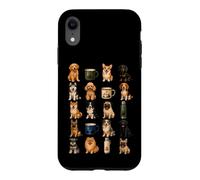 Grille de Camping pour Chiens - pour Les Amoureux des Chiens - Camping et randonnée Coque pour iPhone XR