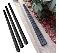 Grille de canalisation d'évacuation des eaux pluvi Caniveau linéaire en acier inoxydable 304 avec grille, couleur argent, plusieurs tailles, 1 m, usage intérieur/extérieur(3pcs,7x3cm(2 3/4"x1 1/8"))