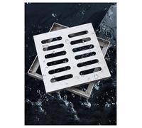 Grille de caniveau, couvercle de bassin de rétention en acier inoxydable, grille d'évacuation for usage intérieur et extérieur(50x30cm/19.7x11.8in)