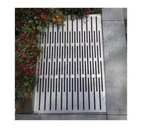 Grille de caniveau en Acier Inoxydable avec Maille - Prévention des obstructions pour Le Drainage des allées et Cours extérieures, Durable et résistante à la Rouille, idéale pour Une Gestion