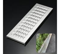 Grille de caniveau en Acier Inoxydable, crépine de caniveau intérieure/extérieure avec Design antidérapant, Grille de caniveau pour allée/Cuisine (58 x 20 x 2,5 cm / 22,8 x 7,8 x 0,1 po)