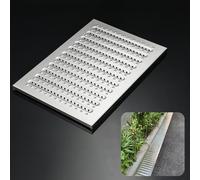 Grille de caniveau en Acier Inoxydable, crépine de caniveau intérieure/extérieure avec Design antidérapant, Grille de caniveau pour allée/Cuisine (58 x 40 x 2,5 cm / 22,8 x 15,7 x 0,1 po)