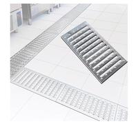 Grille de caniveau en Acier Inoxydable pour Le Drainage des Cours et Jardins - Couvercles de caniveau métalliques durables