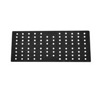 Grille de Caniveau en Plastique Noir, Structure Grillagée Simple | Évacuations Cuisine et Salle de Bain, Design Haute Densité, Nettoyage Facile, Limite L’entrée de Petits Objets