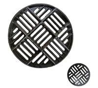 Grille de caniveau Ronde en Fonte Robuste - 8" x 12" x 16" x 18" - Solution de Remplacement pour caniveaux de Jardin en béton et pelouse (69,5 x 3 cm - 27,4 x 1,2 po) - Solution Durable pour