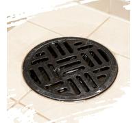 Grille De Caniveau Ronde Pour Jardin, Couvercle De Drain En Fonte, Couvre Égout Filtre De Drainage Extérieur Crépine D'eau De Pluie Pour Cour Balcon(67x3cm-26.4x1.2in)