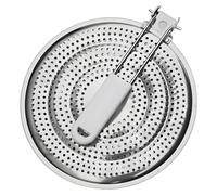 grille de chauffage multi-usages protection flamme de cuisson pour cuisinière à gaz cuisinière électrique | Douchette chaude portable avec poignée, fixation de cuisinière pour casseroles de