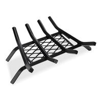 Grille de cheminée avec rétention Ember - Grille de cheminée en fonte - 40,6 cm - Cheminée robuste pour l'intérieur - Support de poêle à bois - 1,27 cm - Pour bar, foyer, camping