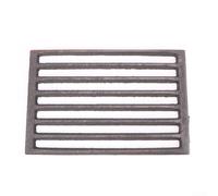 Grille de cheminée carrée en fonte de rechange pour cheminées Hark pour un soutien stable du bois de chauffage, sortie de chaleur optimisée pour une combustion efficace (25,5 x 17 cm)