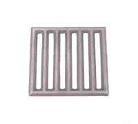 Grille de cheminée carrée en fonte, grille inférieure de rechange pour poêle à bois, support de bûches robuste (14 x 15 cm)